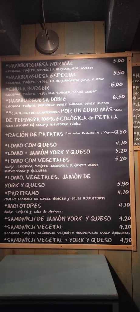 Menu_Bar Dos Caballos_Sangüesa/Zangoza_image_4