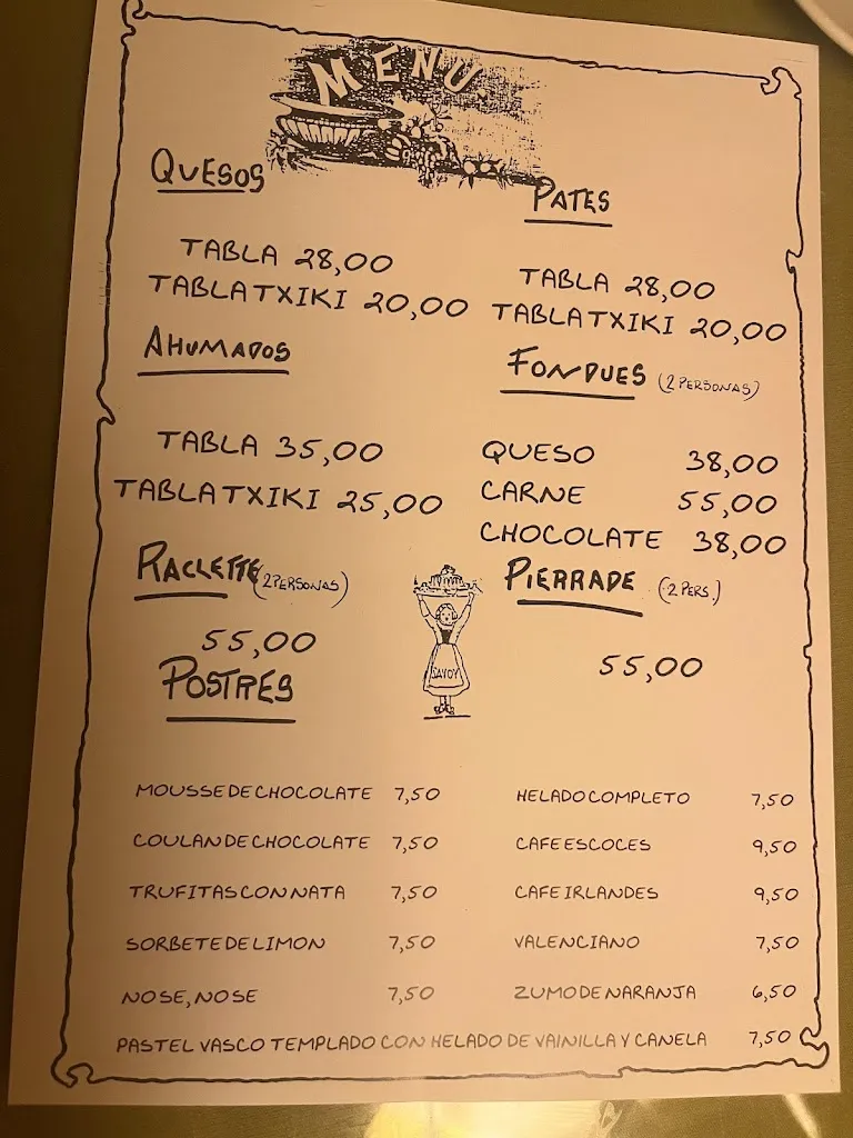Menu_Restaurante Savoy Bar_Segundo Ensanche_image_1