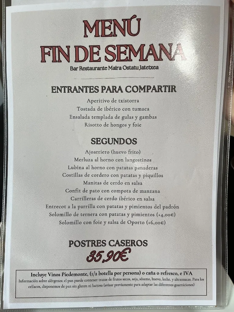 Menu_Maira Restaurant_Segundo Ensanche_image_2
