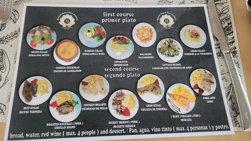 Menu_Bar Restaurante San Andres Torres del Rio_Torres del Río_image_2