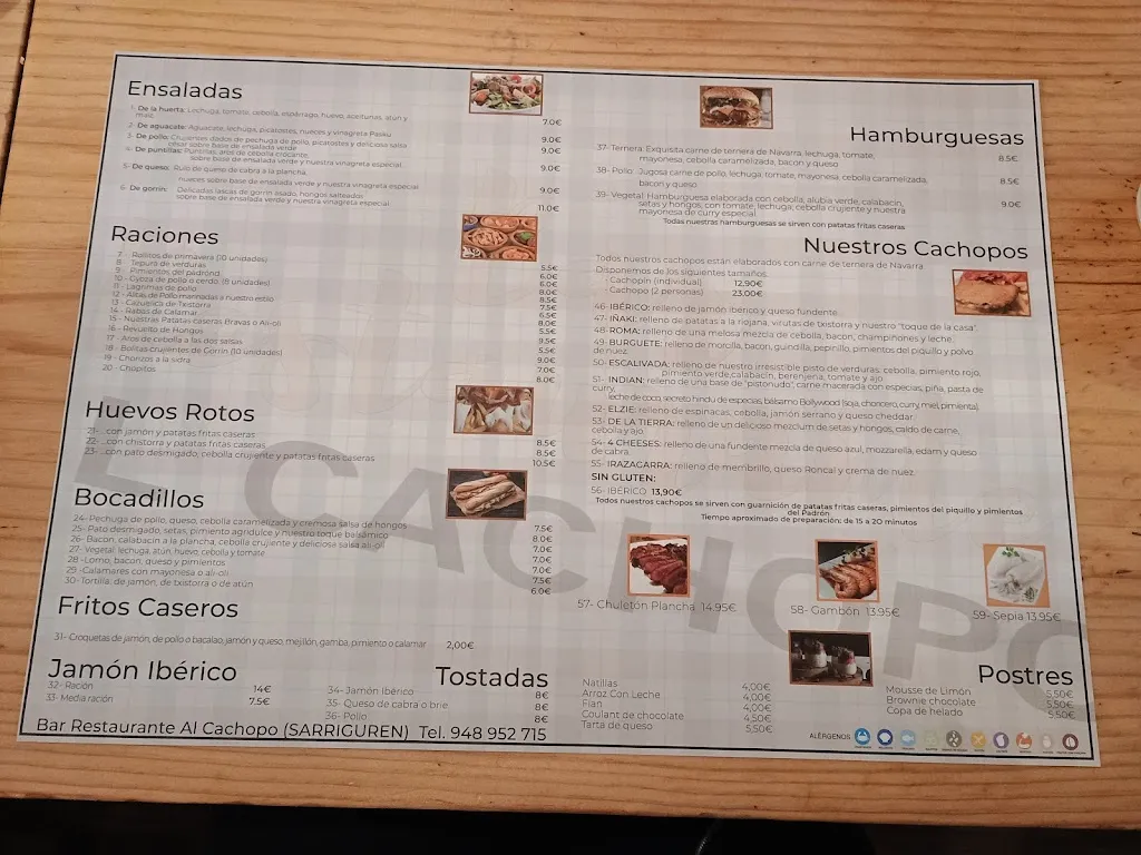 Menu_AL Cachopo de sarriguren_Sarriguren_image_2