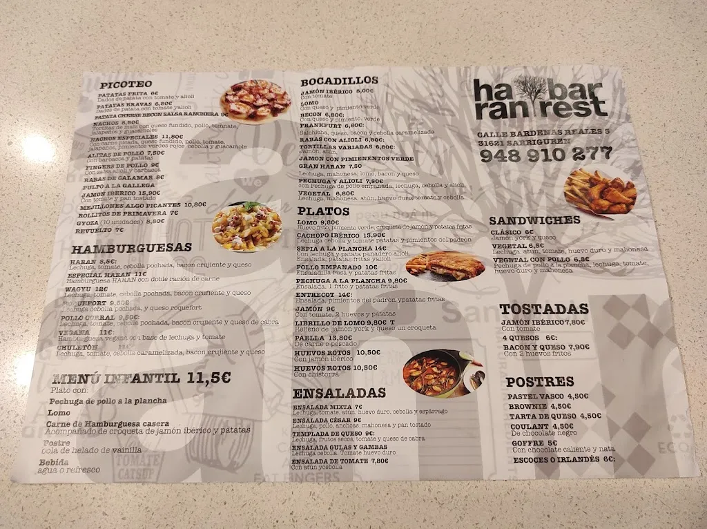 Menu_Haran Taberna / Bar Restaurante_Sarriguren_image_3