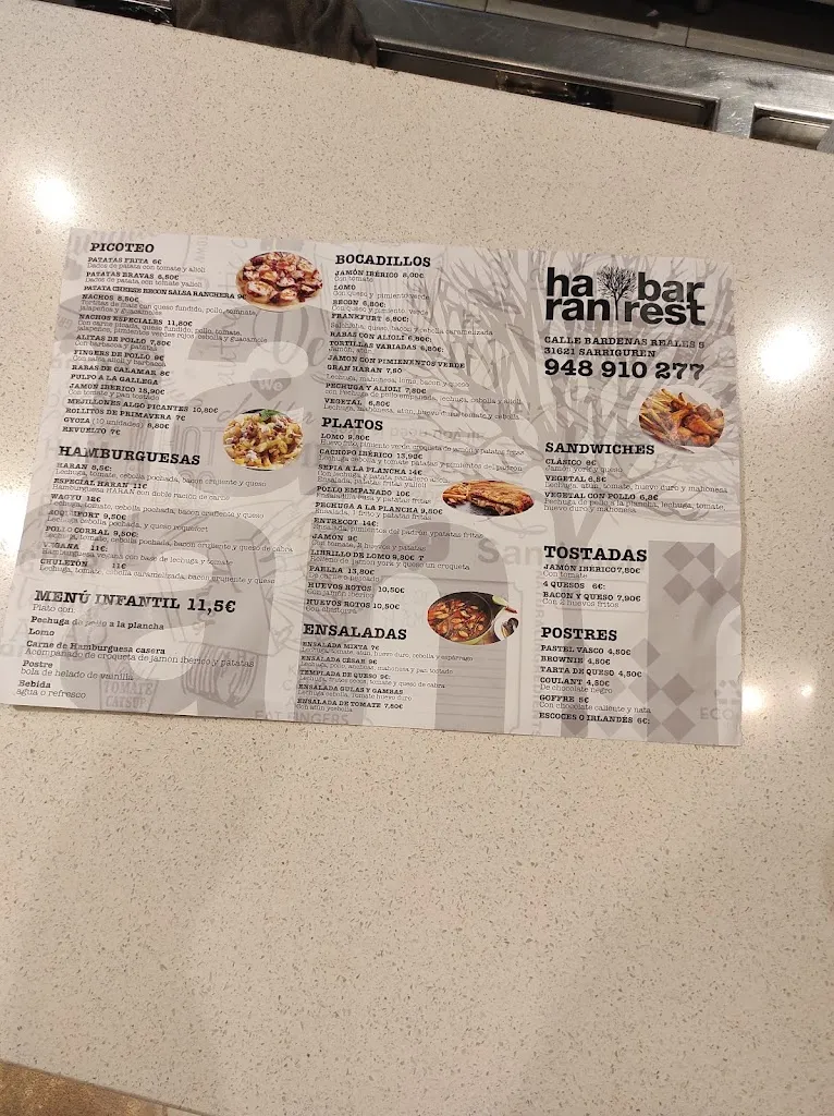 Menu_Haran Taberna / Bar Restaurante_Sarriguren_image_4