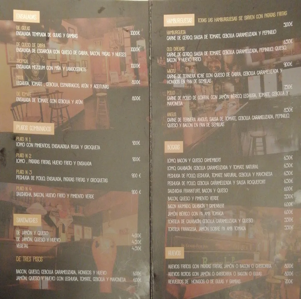 Menu_Old Dreams_Sarriguren_image_4