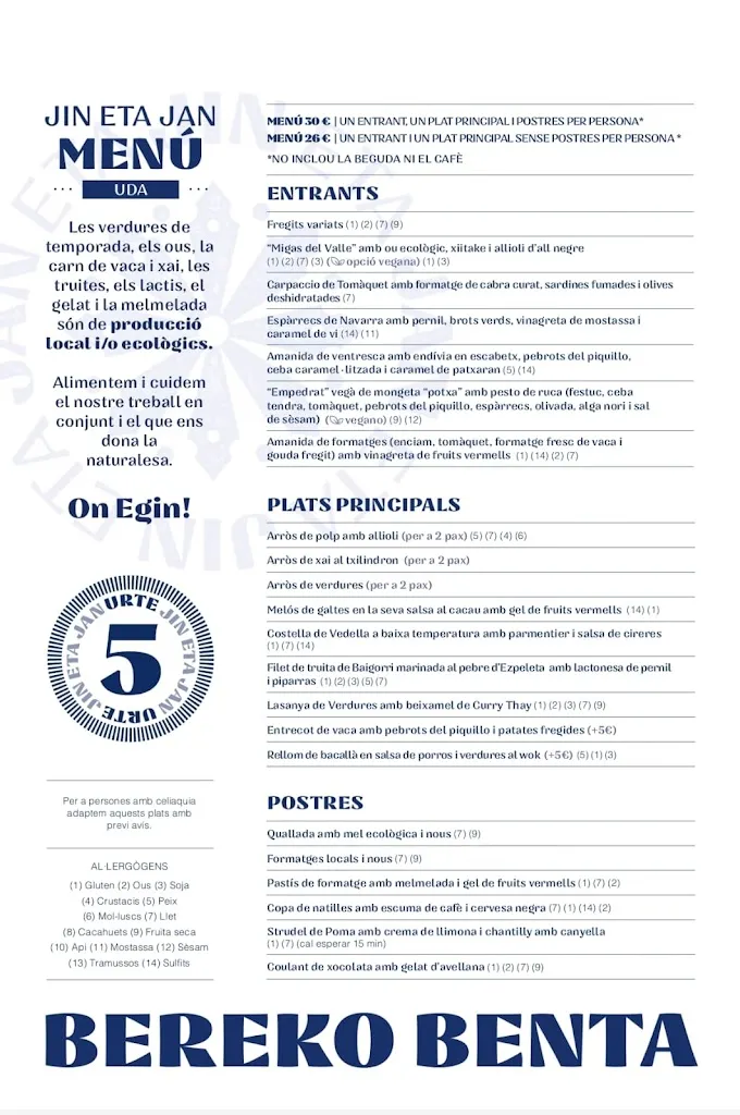 Menu_Bereko Benta Jatetxea Izpegi, Erratzu_Urrotz_immagine_1