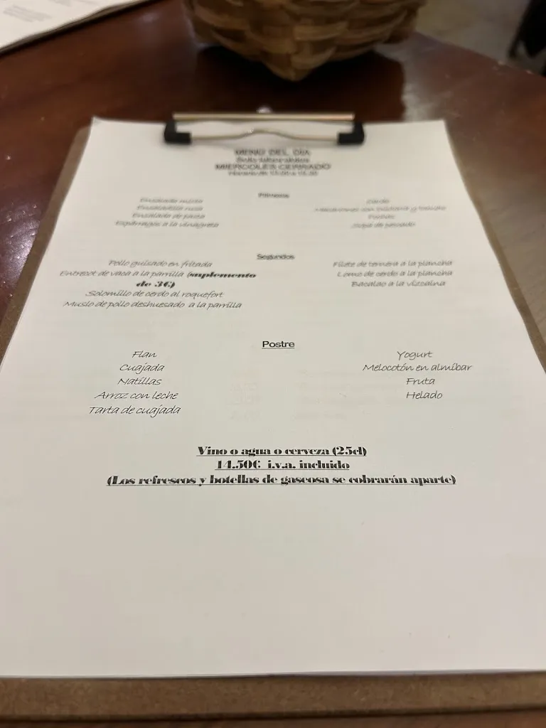 Menu_Bar restaurante La Peña_Tafalla_image_3