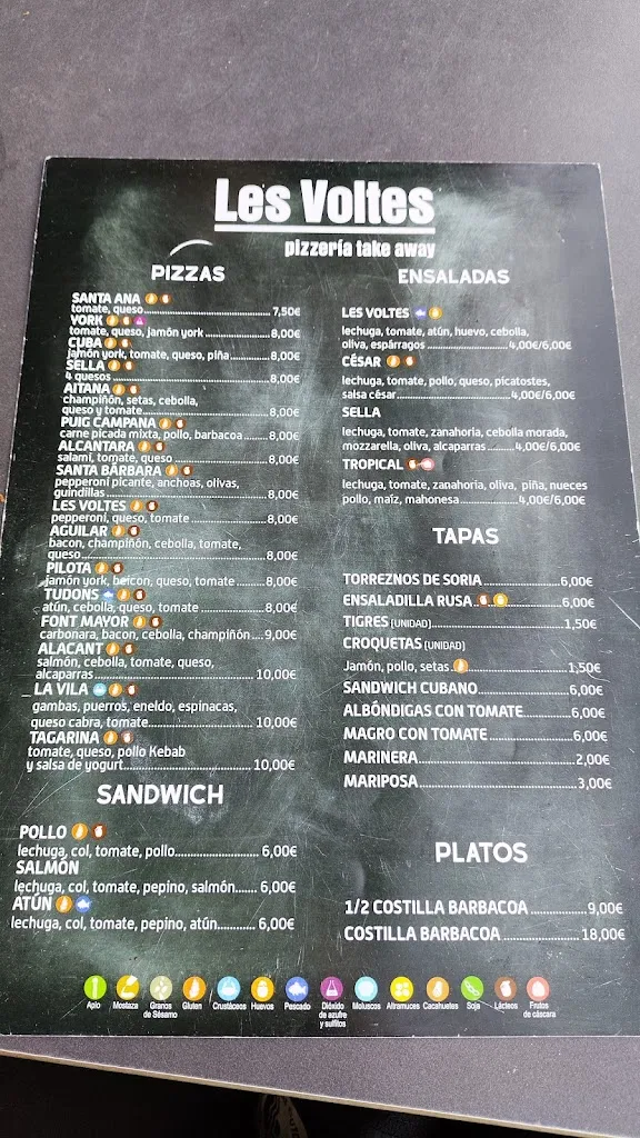 Menu_Pizzeria Les Voltes_Sella_image_1