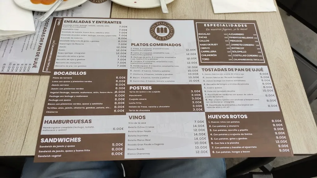 Menu_Bar restaurante Los Porches de la Plaza_Tafalla_image_4