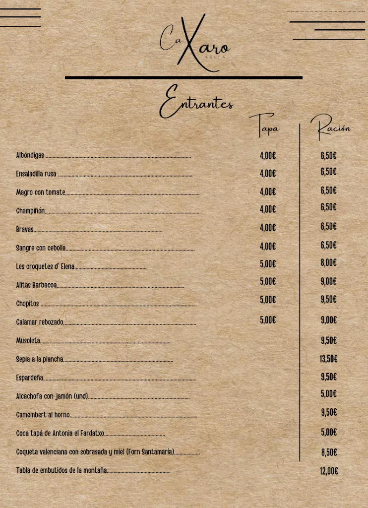 Menu_Ca Xaro Sella_Sella_image_1