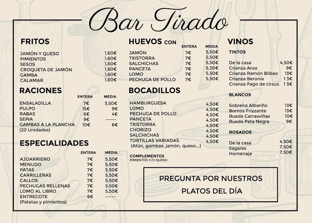 Menu_Bar Tirado_Tafalla_image_1