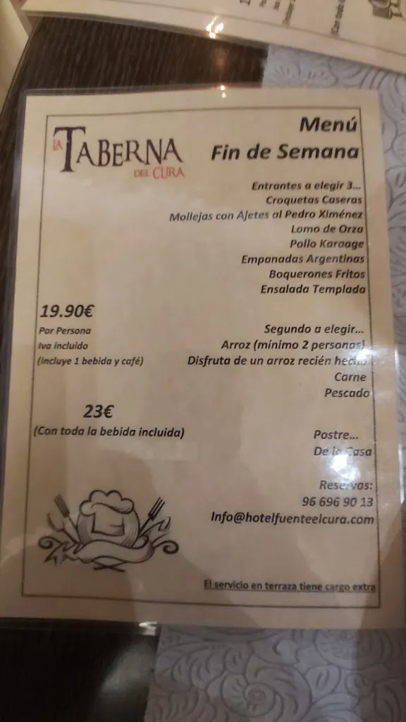 Menu_Restaurante Taberna Del Cura_Sax_image_1