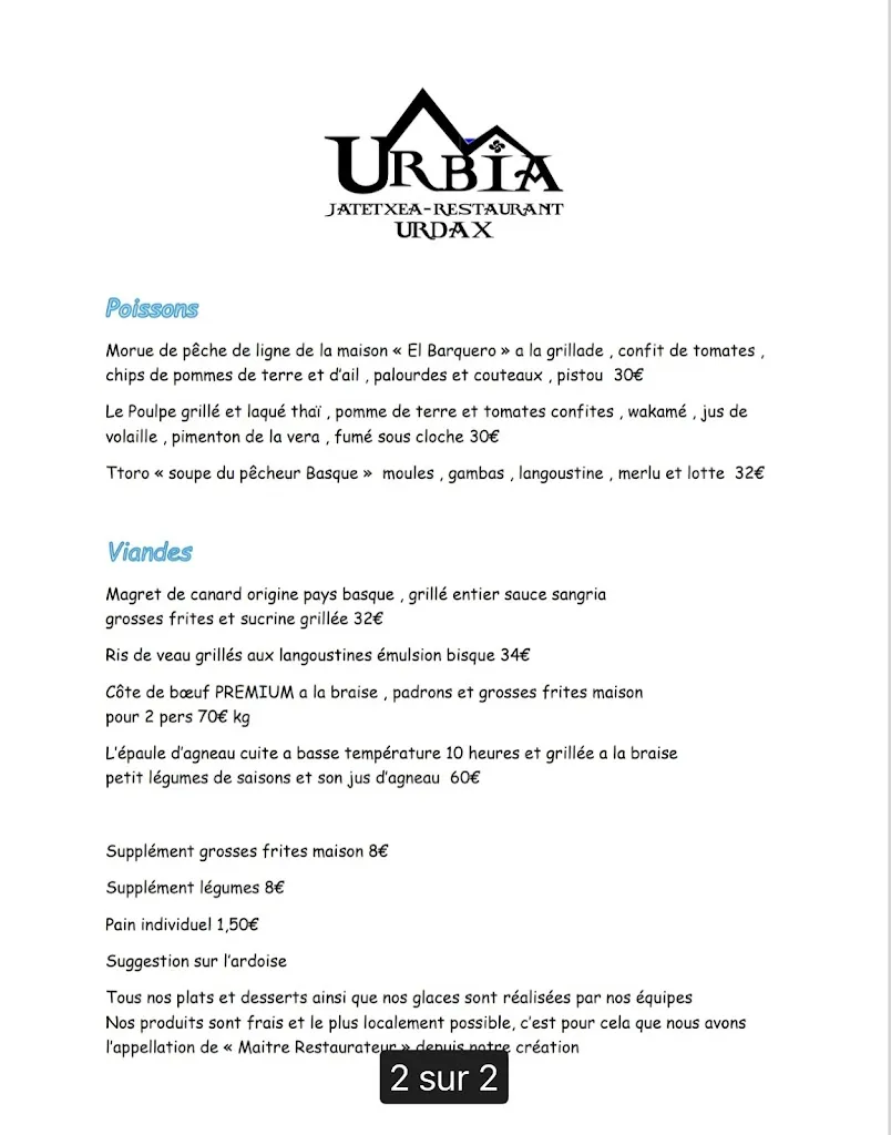 Menu_Restaurante Urbia_Urdazubi/Urdax_image_2