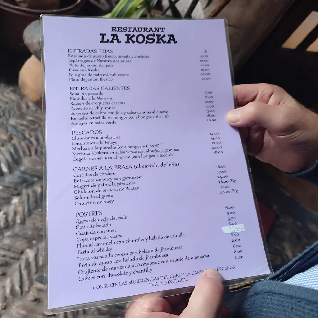 Menu_Restaurante La Koska_Urdazubi/Urdax_image_3