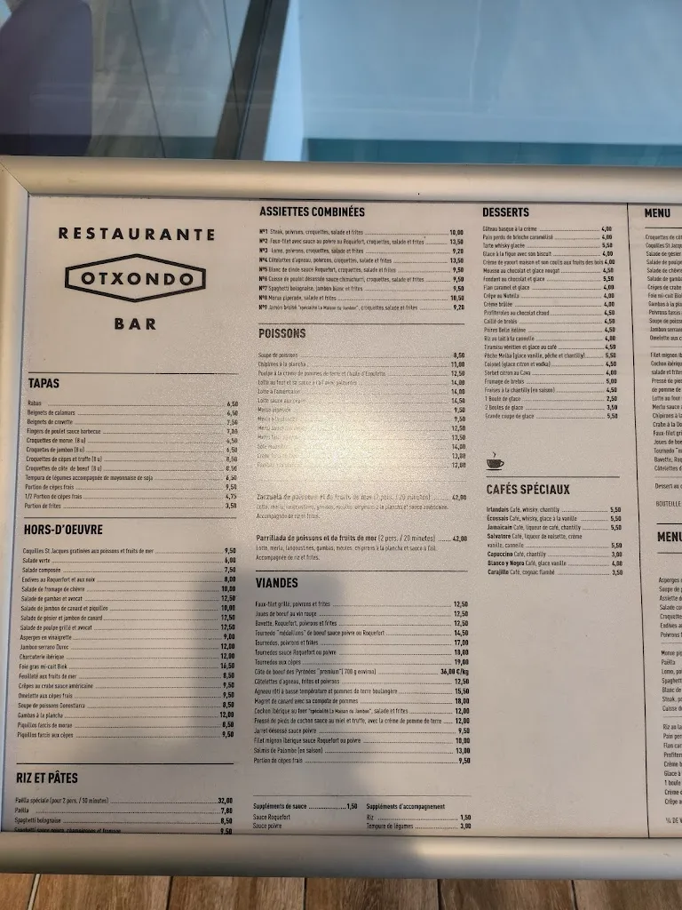 Menu_Restaurante Otxondo_Urdazubi/Urdax_image_2