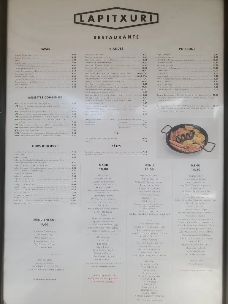 Menu_LAPITXURI Restaurant_Urdazubi/Urdax_image_4