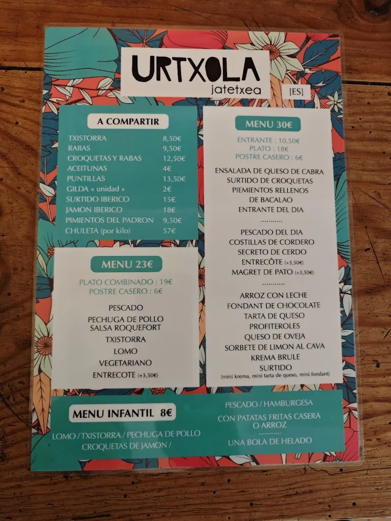 Menu_Restaurant Urtxola_Urdazubi/Urdax_image_2