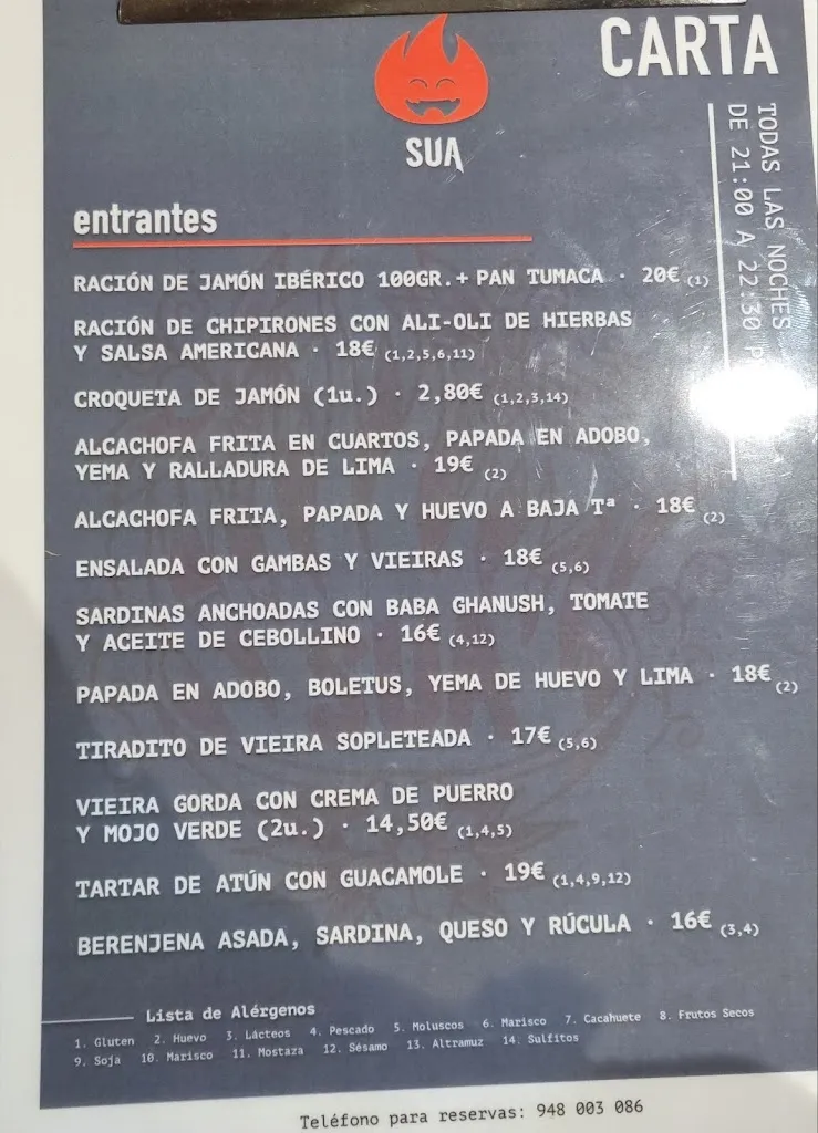 Menu_Restaurante Sua_Tudela_image_1