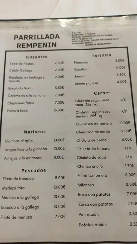 Menu_Parrilla Rempenin_Cabana de Bergantiños_image_1