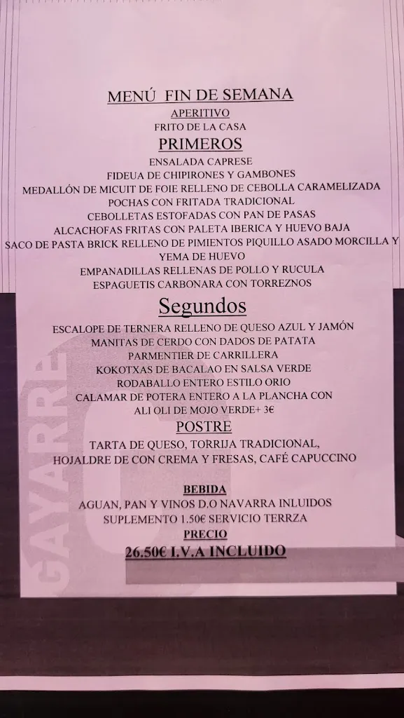 Menu_Gayarre Bar Restaurante_Tudela_image_2