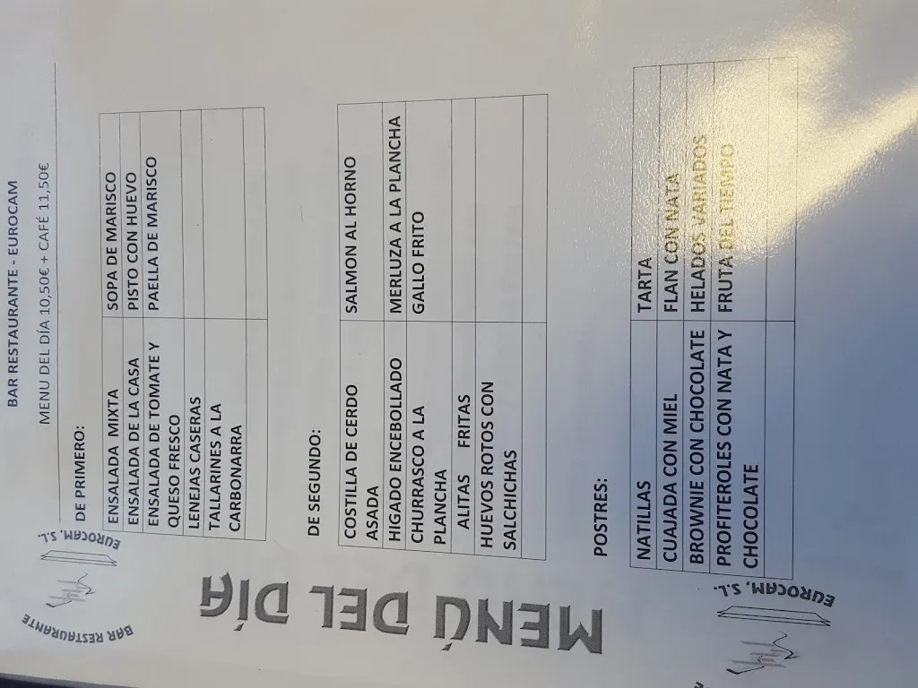 Menu_Eurocam Bar Restaurant_Tudela_image_2