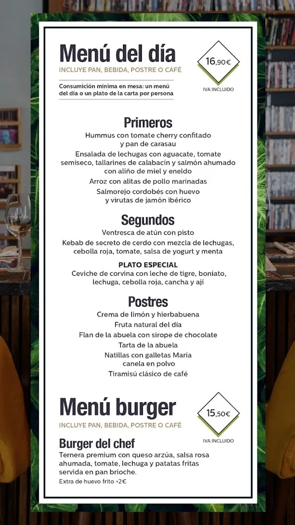 Menu_Diurno Restaurante & Bar Chueca_Beade_image_1