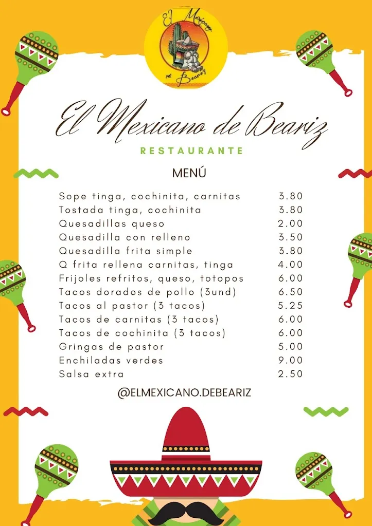 Menu_El mexicano de Beariz_Beariz_image_4