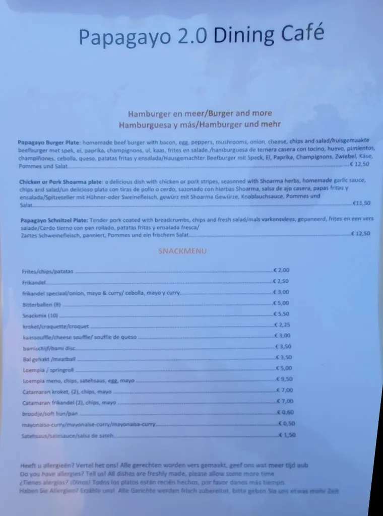 Menu_Papagayo 3.0 Bar & Dining Café_San Fulgencio_image_2