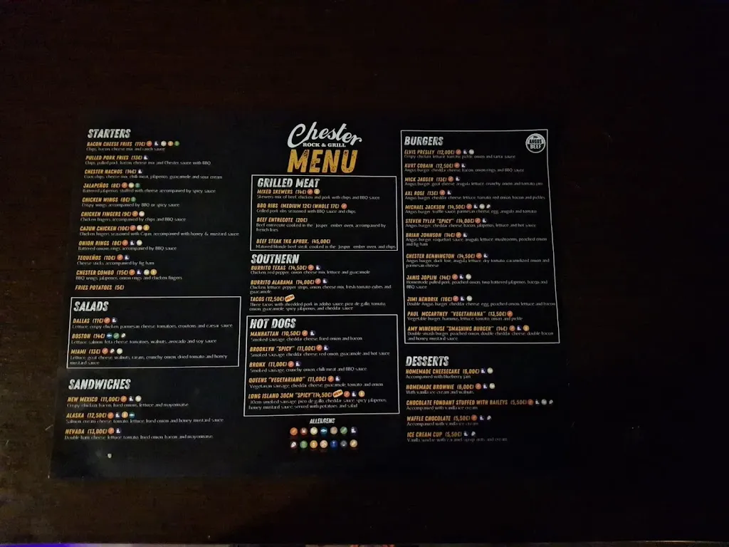 Menu_Chester Rock & Grill_San Fulgencio_image_1