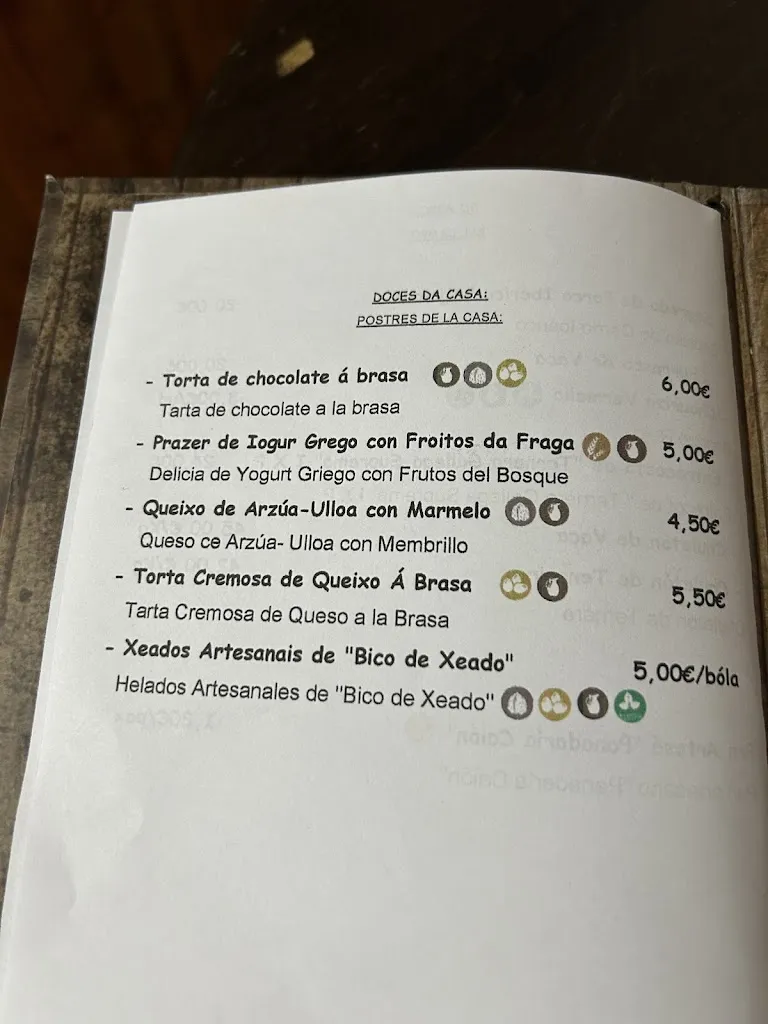 Menü_A Lareira Restaurante_Cabana de Bergantiños_Bild_1