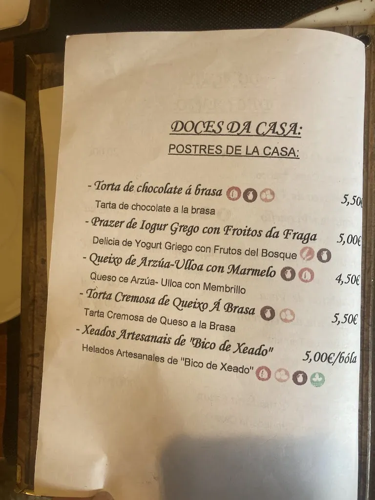 Menü_A Lareira Restaurante_Cabana de Bergantiños_Bild_3