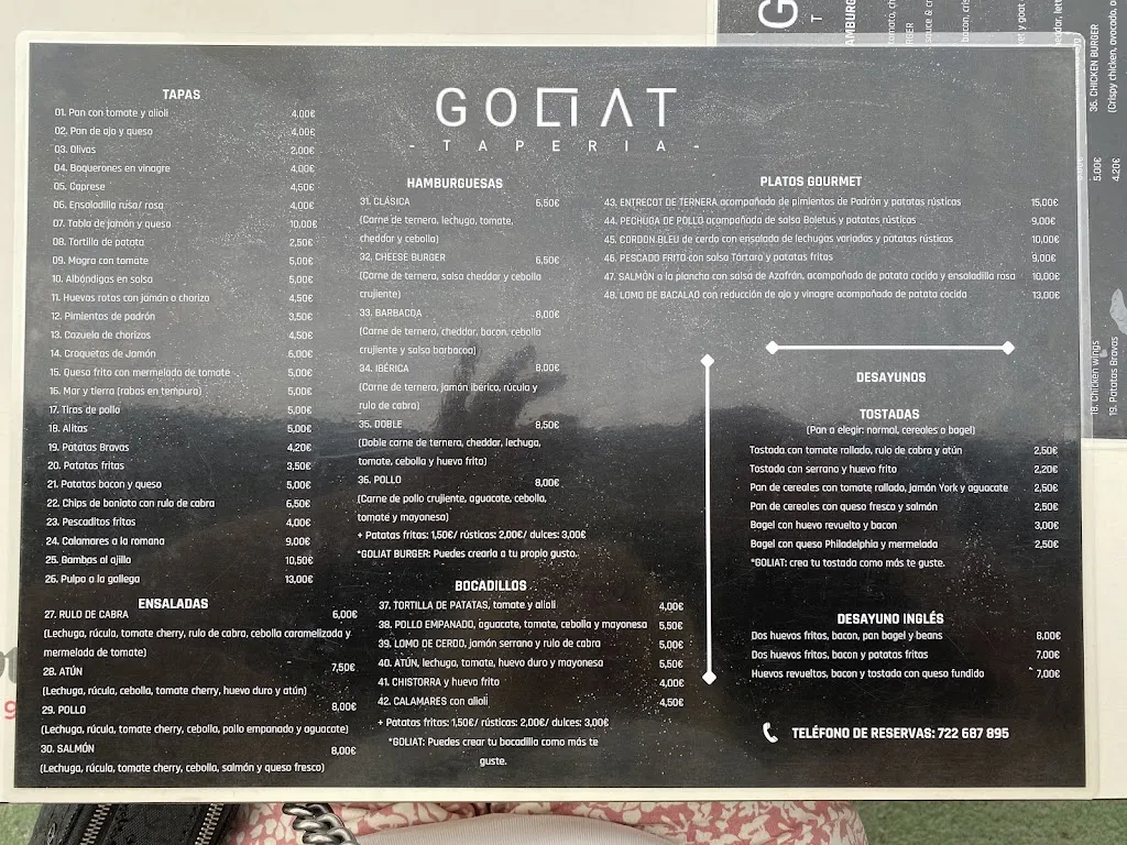 Menu_GOLIAT - TAPAS - BAR_San Fulgencio_image_2