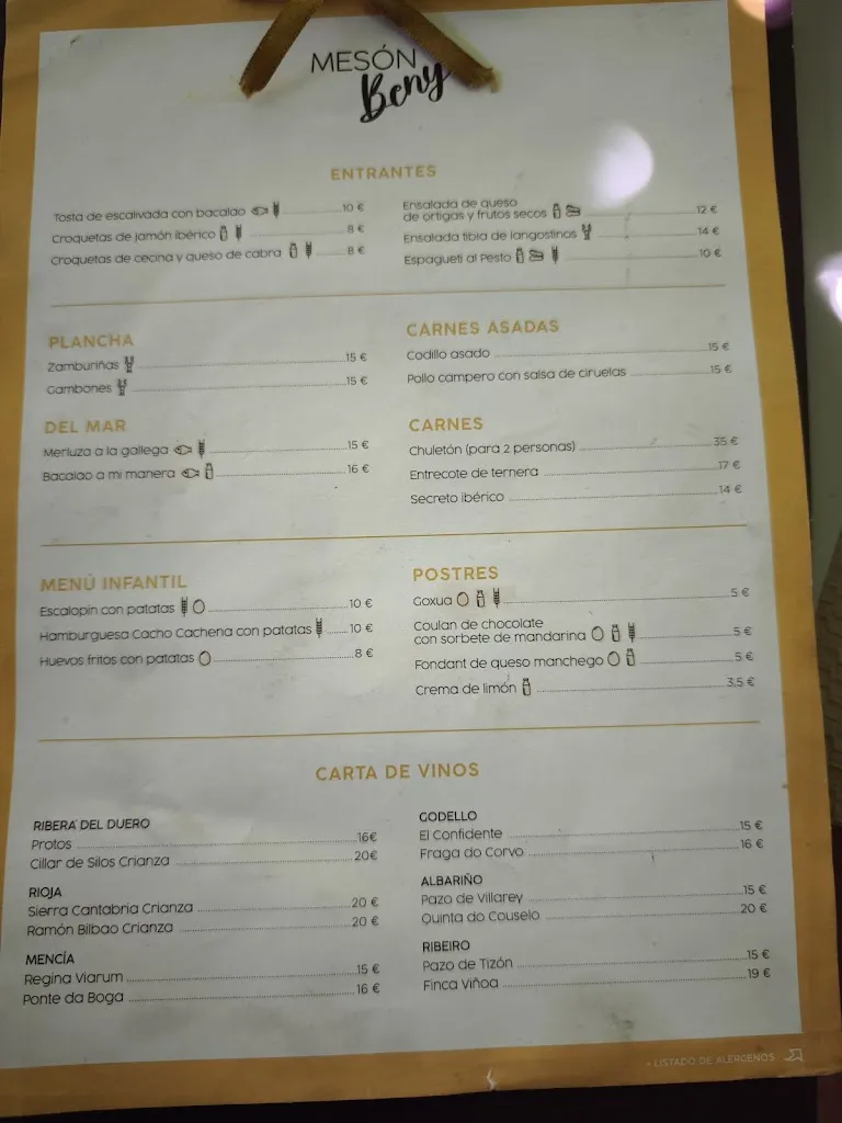 Menü_Mesón Beny_Calvos de Randín_Bild_2