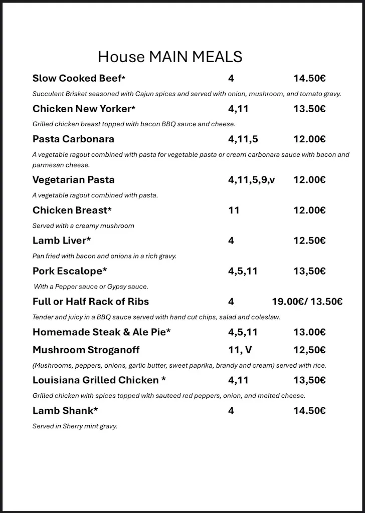 Menu_AJ's restaurant & bar_San Fulgencio_image_1