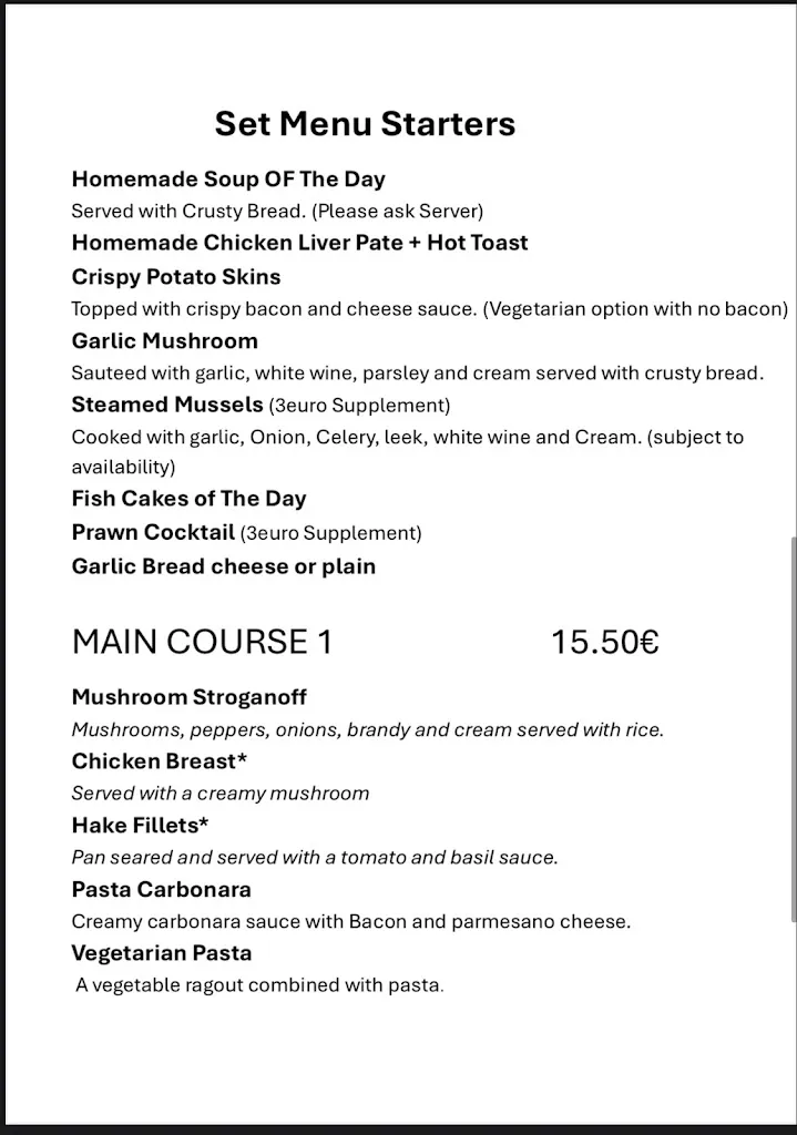 Menu_AJ's restaurant & bar_San Fulgencio_image_2