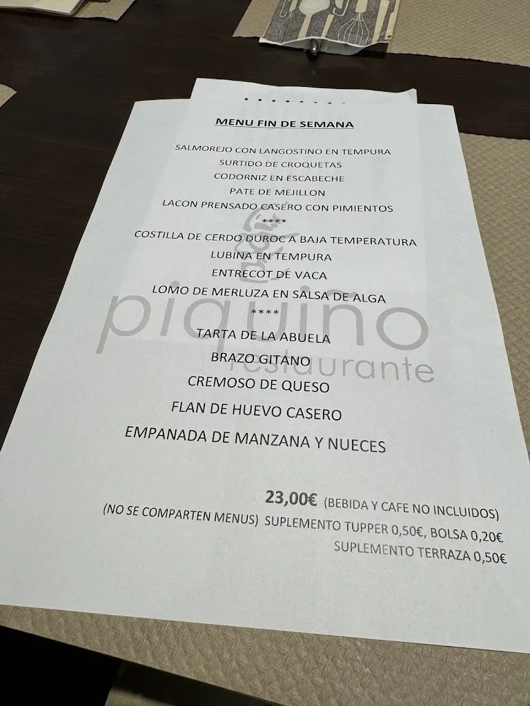 Menu_Restaurante Piquiño_Barco de Valdeorras O_image_1