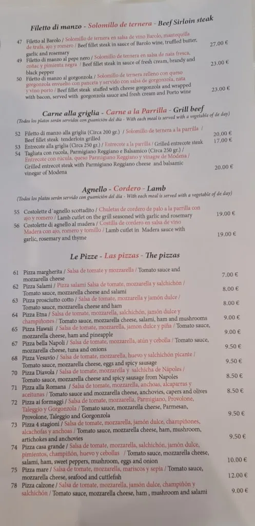 Menu_La Terrazza Italiana_San Fulgencio_image_3