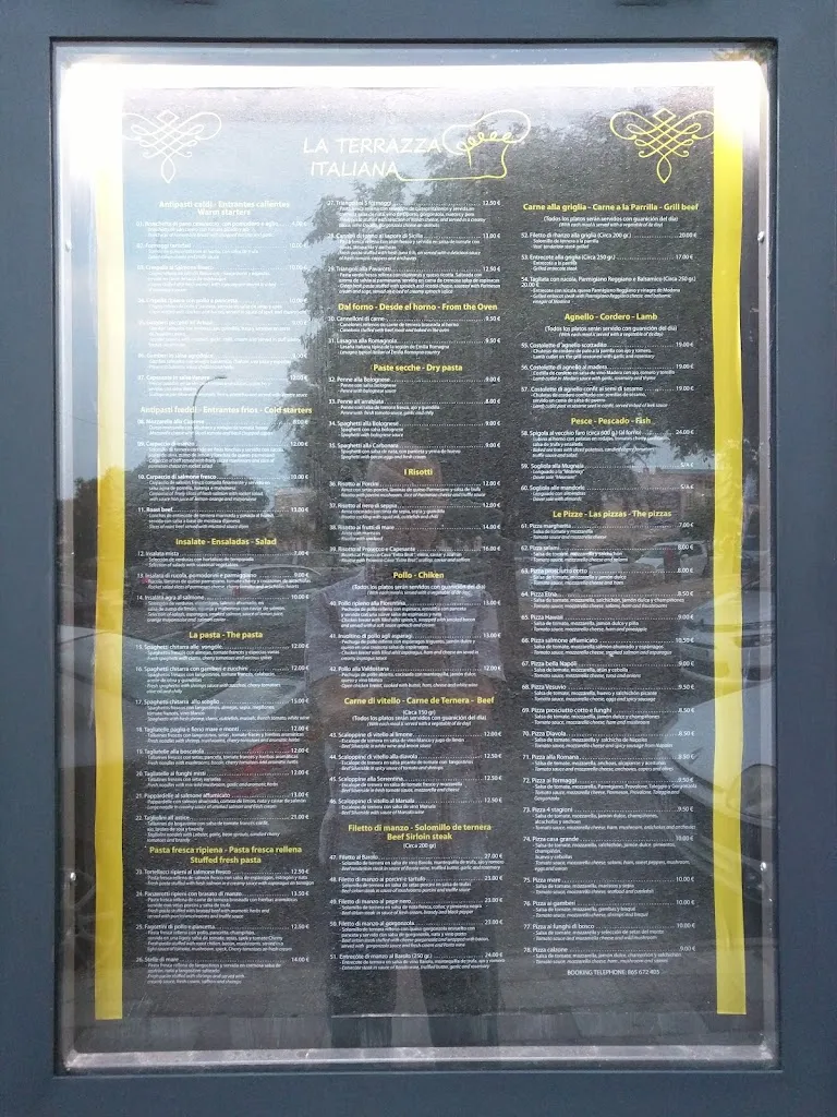 Menu_La Terrazza Italiana_San Fulgencio_image_4