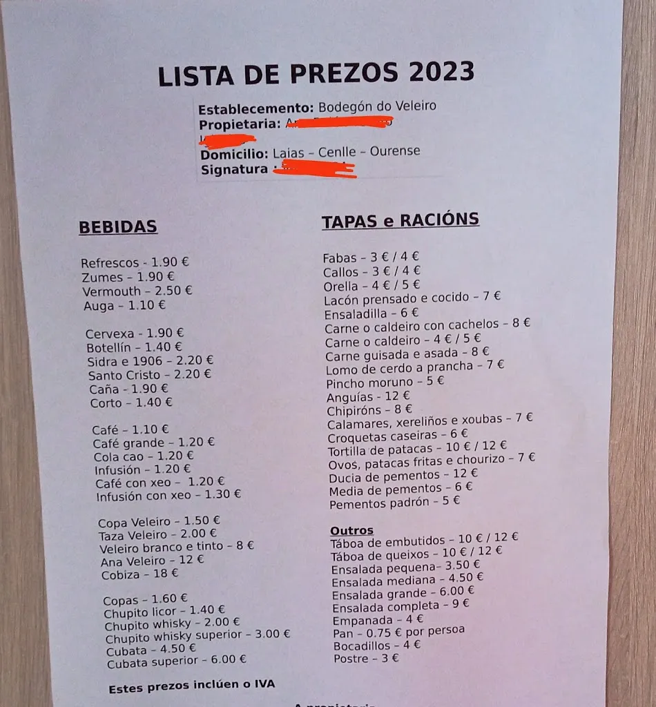 Menu_Bodegón Do Veleiro_Castrelo de Miño_image_1