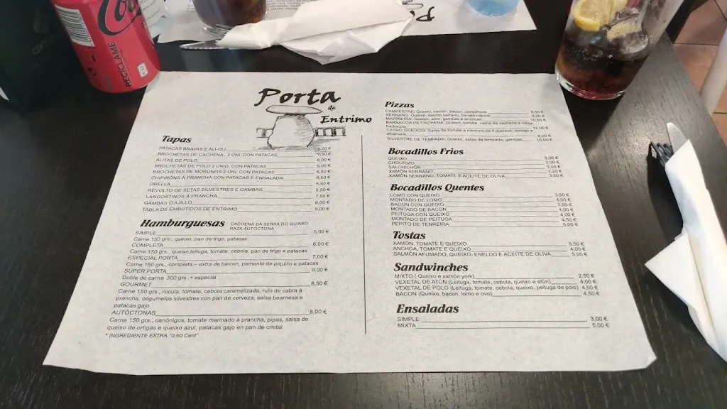 Menu_Café Bar Porta de Entrimo_Entrimo_immagine_2