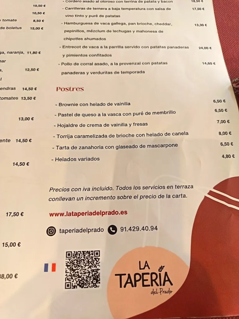 Menu_La Tapería del Prado_Laza_image_3