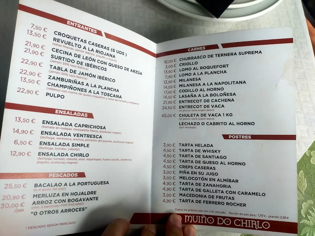 Menu_O Muiño do Chirlo_Celanova_immagine_1