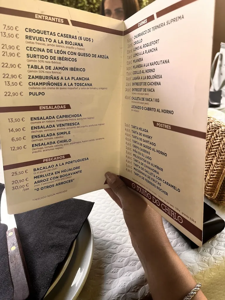 Menu_O Muiño do Chirlo_Celanova_immagine_4