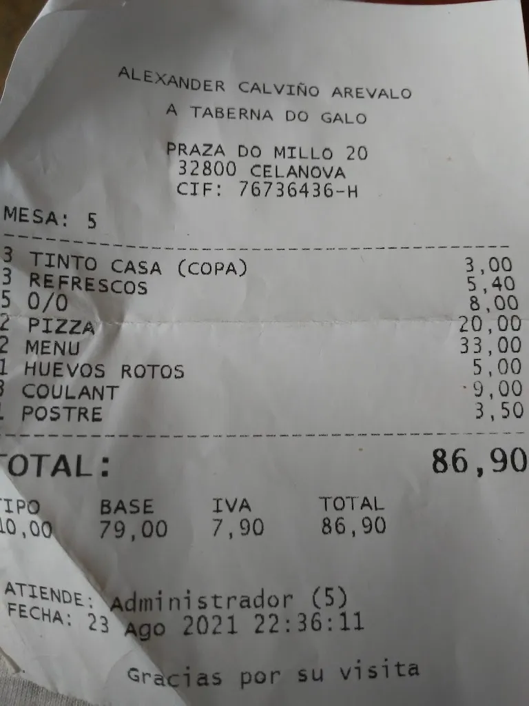 amparito s._A Taberna do Galo_Celanova_review