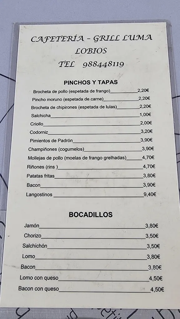 Menu_Grill LUMA_Lobios_image_1