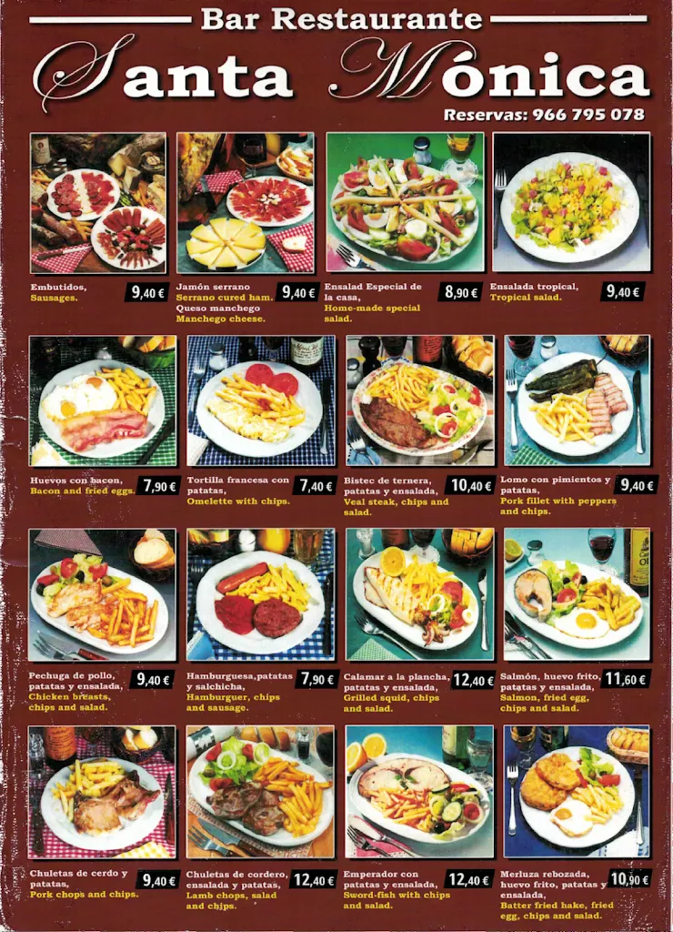 Menu_Restaurante Cafetería Santa Monica_San Fulgencio_image_1