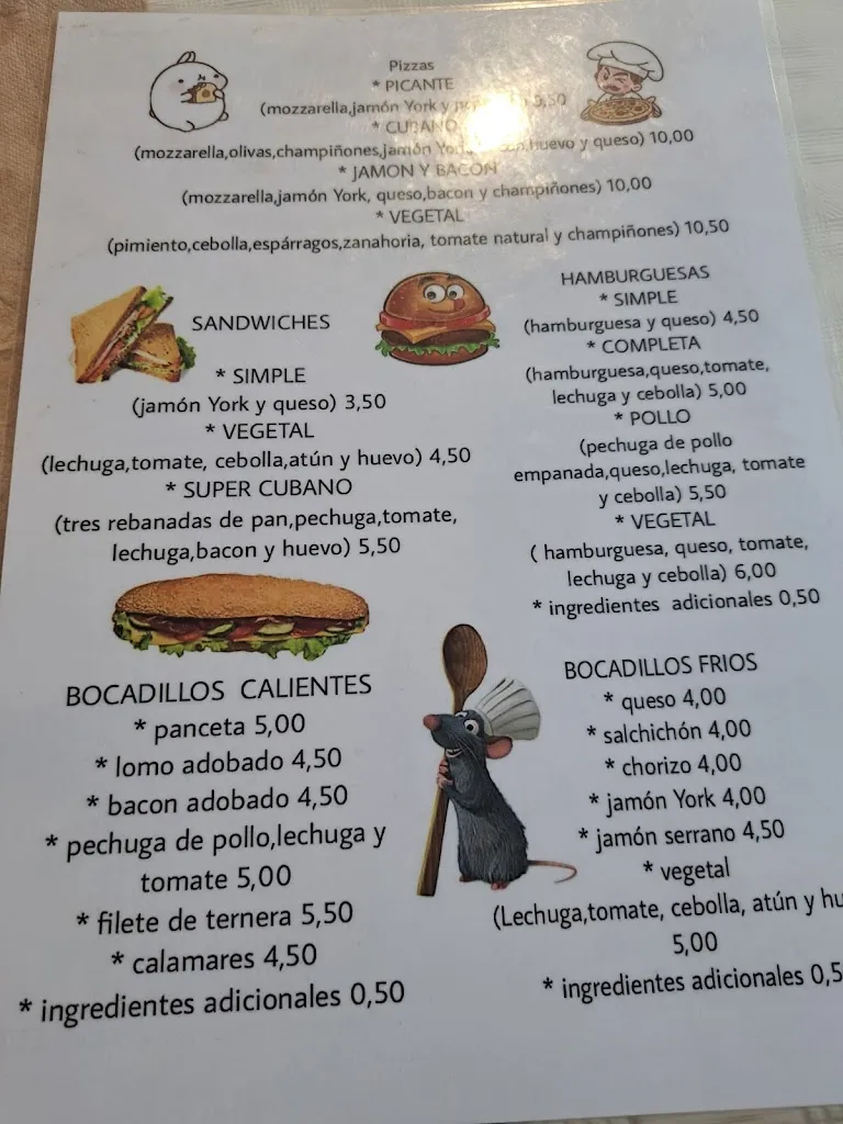 Menu_Bar Cafetería Restaurante Cubano_Lobios_image_2