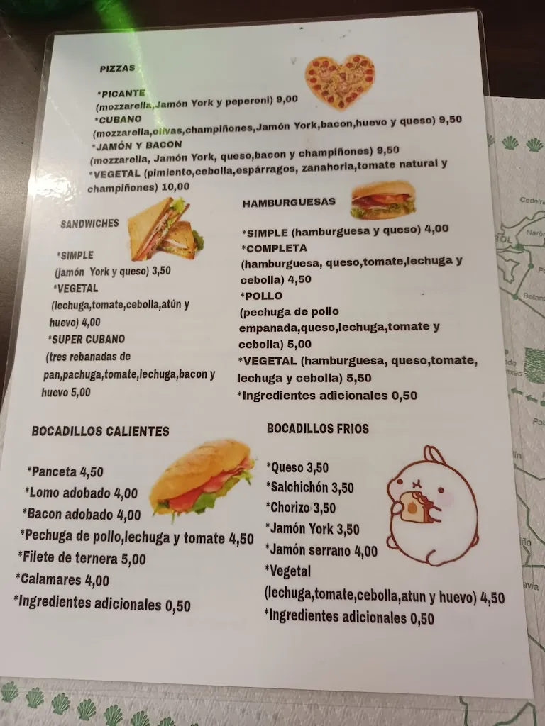 Menu_Bar Cafetería Restaurante Cubano_Lobios_image_4