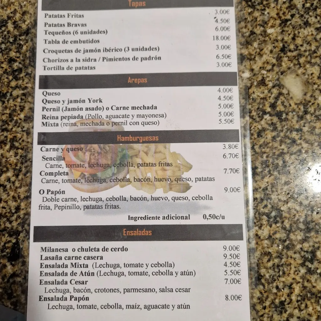 Menu_Café Bar O Papón_Maside_image_2