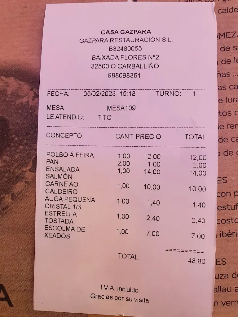 ta_Restaurante Pulpería Casa Gazpara_O Carballiño_review