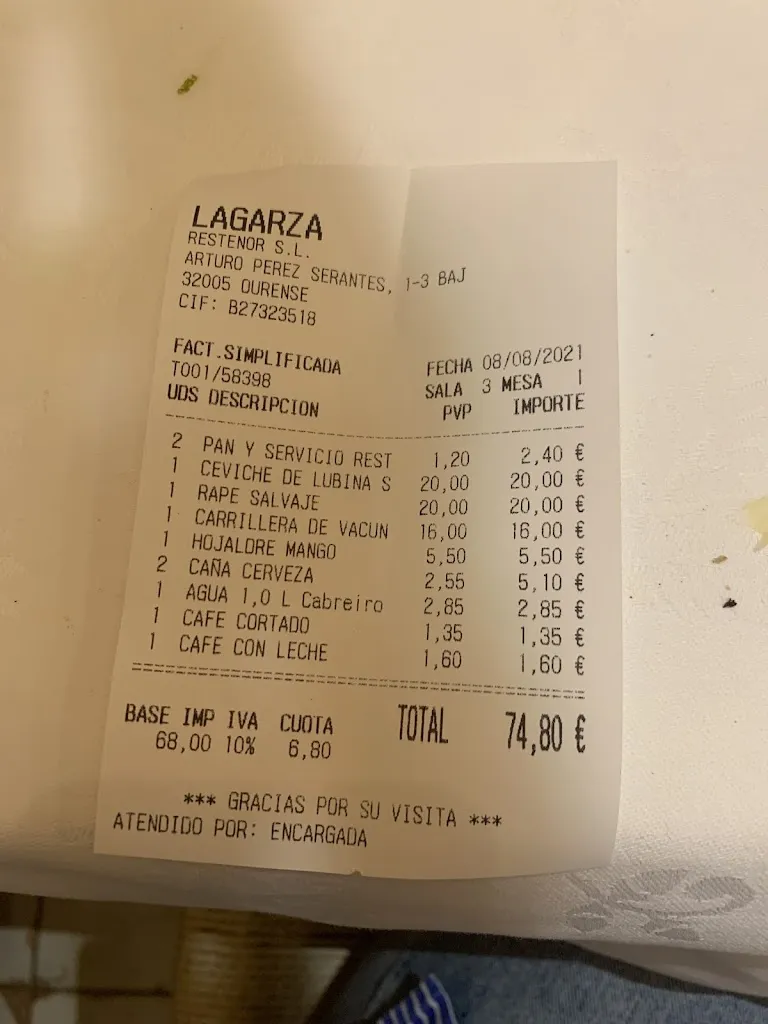 CHIEH HUANG_La Garza Restaurante_Ourense_review